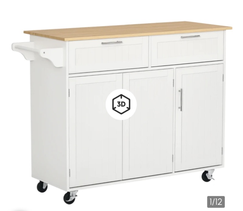 Photo 1 of Homcom mobile kitchen island