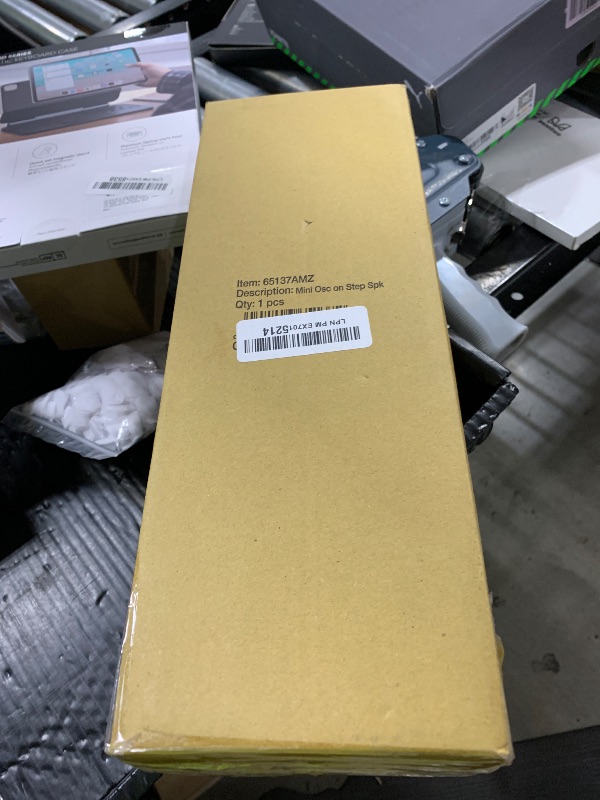 Photo 1 of Melnor 65137AMZ MiniMax Turbo Oscillating Sprinkler on Step Spike, 4000 sq. ft., 4-Way Adjustable, Quick Connect Bundle, Yellow