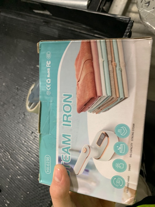 Photo 1 of Travel Steamer Iron for Clothes Mini - Portable Ironing Machine Travel Small Size Portable Steamer Travel College Dorm Home Essentials Steamer for Clothes(White)