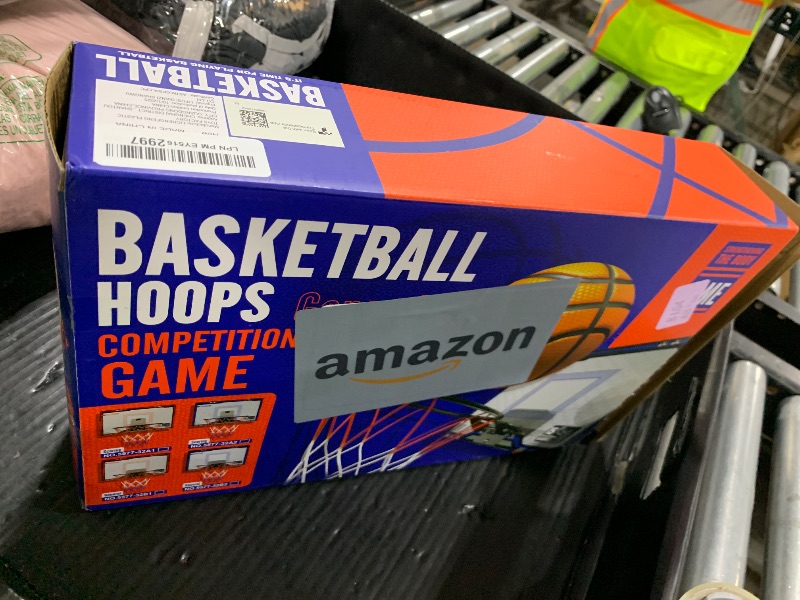 Photo 1 of HopeRock Indoor Mini Basketball Hoop for Kids, Basketball Hoops Over The Door with LED Lighting, Mini Hoop with Scoreboard & 3 Balls, Basketball Toys Gifts for 5 6 7 8 9 10 11 12 Year Old Boys Girls