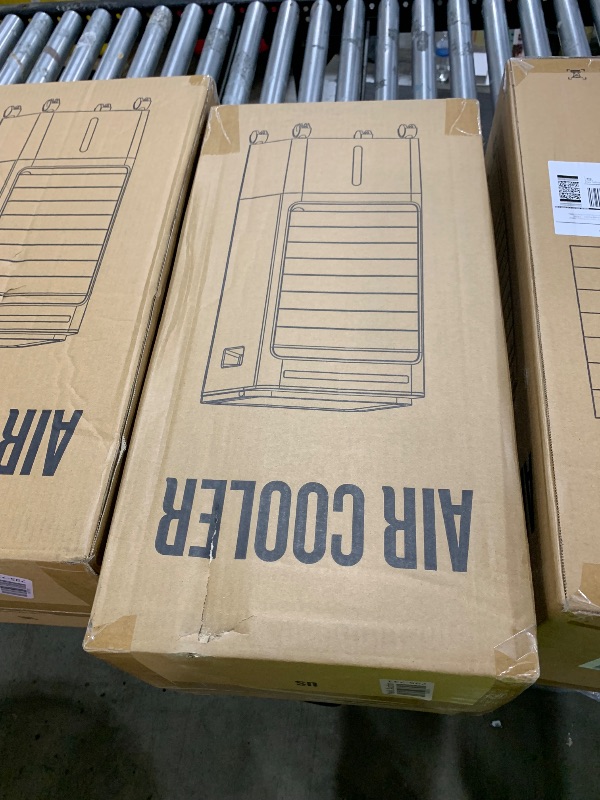 Photo 1 of Swamp Cooler Air Conditioner, 4-in-1 Evaporative Air Cooler with 5L Water Tank No Window, Portable Swamp Cooler 3 Speeds, 120°Oscillation, Remote Control, Evaporative Cooler Cooling Fan