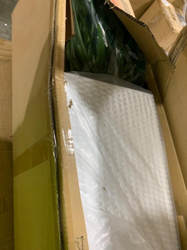 Photo 1 of Realead 6.5ft Artificial Golden Cane Palm Tree, Tall Faux Palm Trees Indoor with White Large Planter, Fake Palm Tree with Realistic Palm Leaves