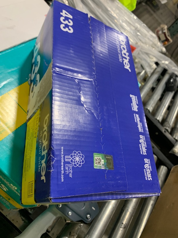 Photo 1 of Brother Genuine High Yield Toner Cartridge, TN433Y, Replacement Yellow Toner, Page Yield Up To 4,000 Pages, Amazon Dash Replenishment Cartridge, TN433