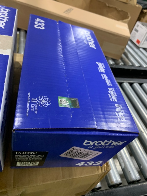 Photo 1 of Brother Printer TN433BK High Yield Toner-Retail Packaging, Black / 3-Toner Cartridges