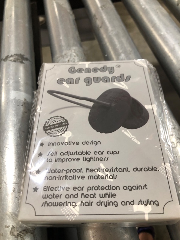 Photo 1 of Genedy Ear Covers for Shower, Heat and Hair Dye Protection - Black - Waterproof Ear Covers for Washing Hair - Reusable Silicone Ear Caps For Hair Dye - Ear Protectors From Heat Styling and Dryer