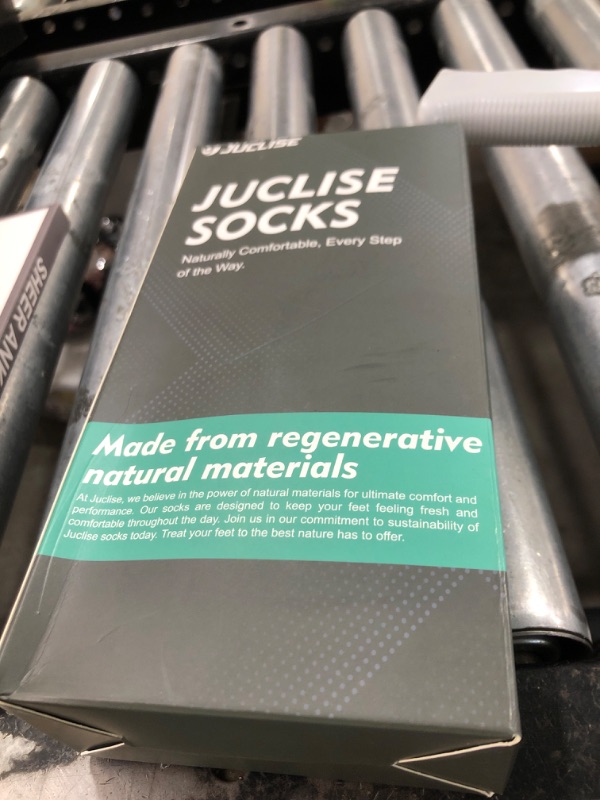 Photo 1 of Juclise Coolmax Bamboo Viscose Compression Running Crew Socks, Moisture Wicking Cushioned Anti-Blister Arch Support, Sport (9-13, Charcoal-3 pairs)