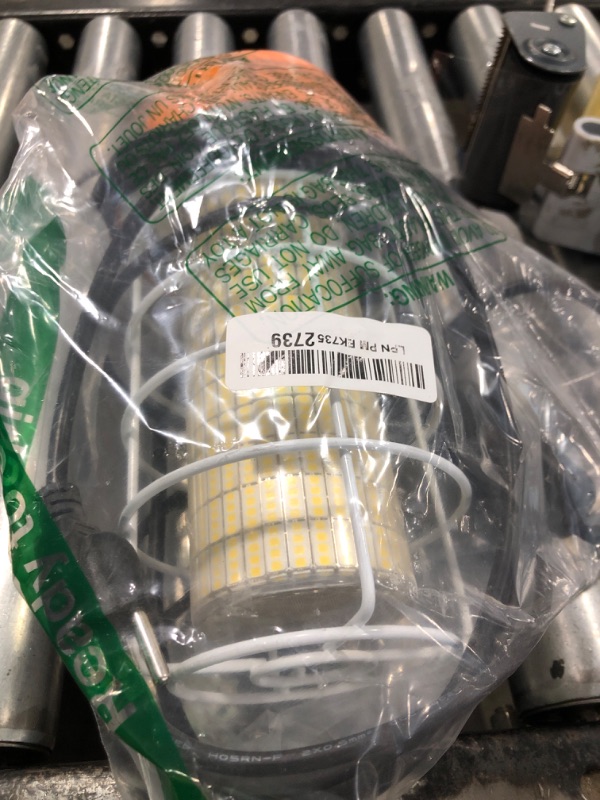Photo 1 of 120W LED Temporary Work Light 18000LM Construction Lights 5000K Led Work Light IP67 Dust Waterproof Portable Lights with Stainless Steel Guard Hook for Factory Mine Wharf Job Site Garage Temp Lighting