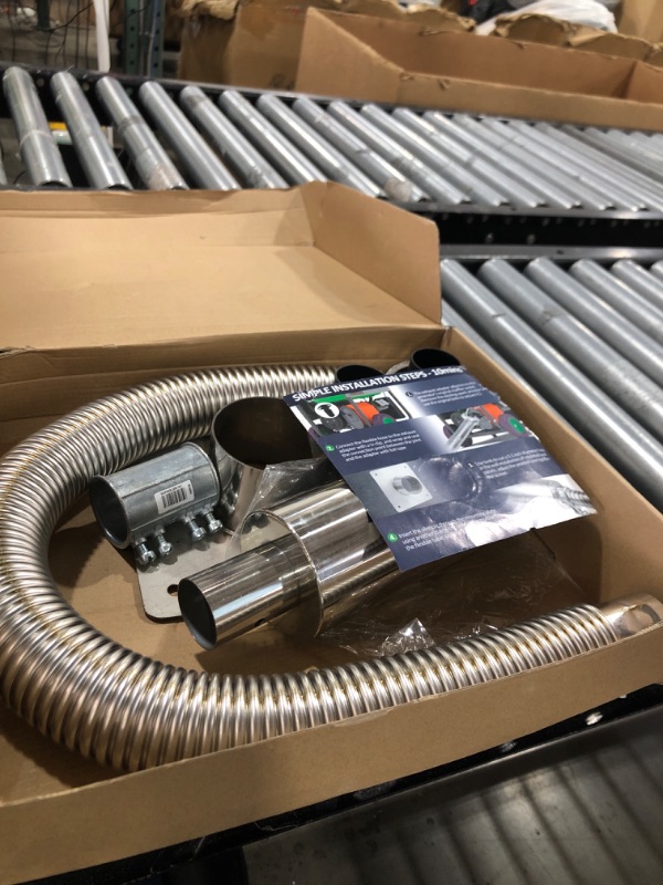 Photo 1 of 2025 Upgraded Generator Exhaust Silencer Kit Stainless Steel Muffler with Insulated Through-Wall Mounting Plate - Universal Adapters for Most Portable Generators - Efficient Noise Reduction