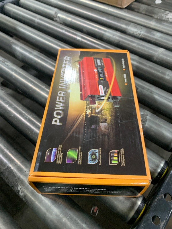 Photo 1 of NAOEDEAH Car Power Inverter 12v to 110v 1000W/2000W(Peak) Power Inverters for Vehicles Truck Home with Dual AC Outlets and 5V USB Charging Port inversor de corriente 12v a 110v (650W)