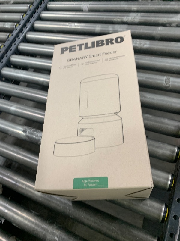 Photo 1 of PETLIBRO Automatic Cat Feeder, 5G WiFi Automatic Dog Feeder with Freshness Preservation, 5L Timed Cat Feeder with Low Food Sensor, Up to 10 Meals Per Day, Granary Pet Feeder for Cats, Black