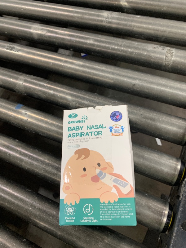 Photo 1 of GROWNSY Nasal Aspirator for Baby, Electric Baby Nose Sucker with Larger Suction Chamber and More Powerful Suction, Automatic Nose Cleaner with Music and Light Soothing Function