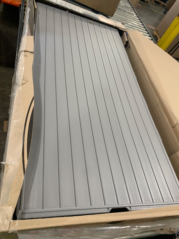 Photo 1 of Rubbermaid Extra Large Resin Outdoor Storage Deck Box (134 Gal), Weather Resistant, Gray, Deck Organization for Home/Backyard/Pool Chemicals/Toys/Garden Tools/Porch/Patio Cushions
