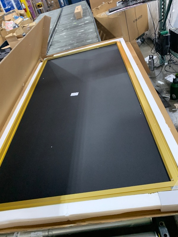 Photo 1 of Keonjinn Large Gold Bathroom Mirror 72" x 36", Brushed Gold Rectangular Mirror for Wall, Oversized Metal Framed Mirror, Square Corner, Modern Farmhouse Decorative(Horizontal/Vertical)