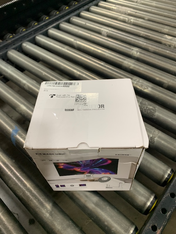 Photo 1 of ?Electric Focus?Magcubic Mini Projector 4K Support, Portable Projector with WiFi 6 and Bluetooth 5.4, Smart Proyector, 5W Soundbase Speaker, 180° Rotation for Home Theater HY300 Ultra