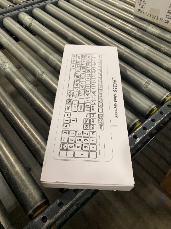 Photo 1 of Large Print Computer Keyboard, Wired USB Full Size Quiet Keyboard with 4X Oversized Print Letters for Visually Impaired Low Vision Individuals Easy to See and Type for PC, Laptop,Windows