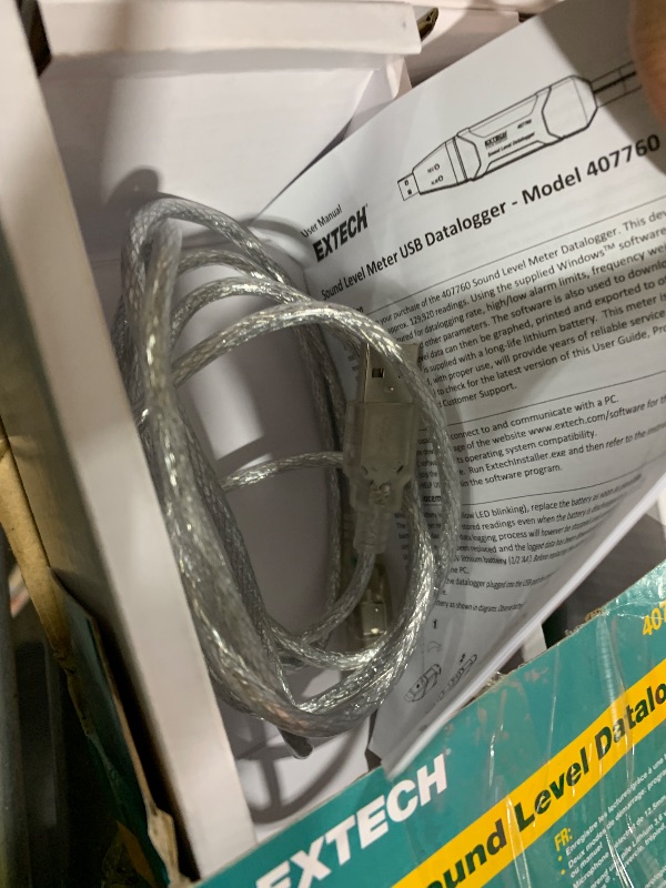 Photo 1 of Extech 407760 USB Sound Level Datalogger