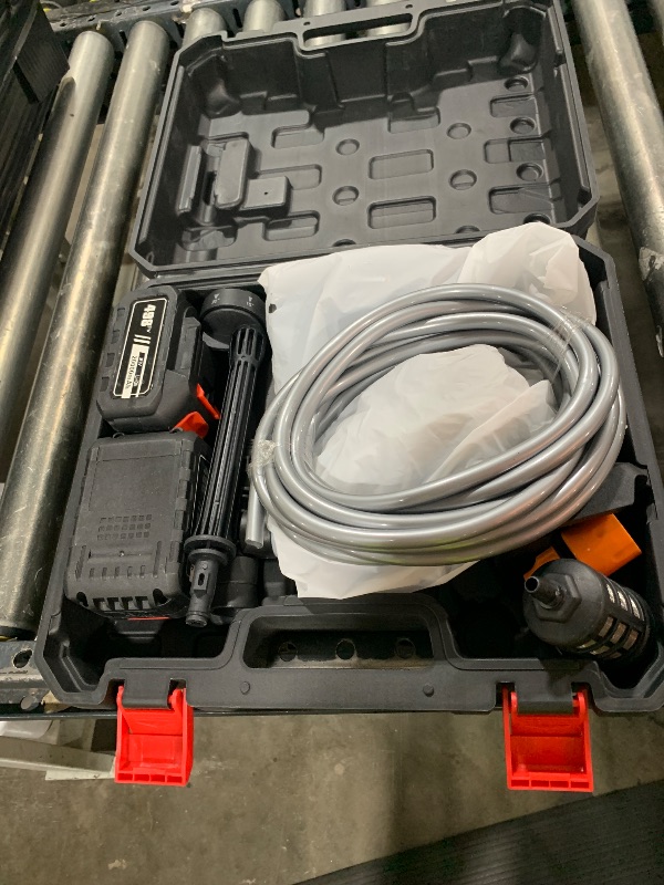 Photo 1 of Wadaddy Portable Pressure Washer, 900PSI Cordless Power Washer, Portable Power Washer with 2 Batteries, 6-in-1 Nozzle, Handheld Pressure Washer for Car/Floor/Garden