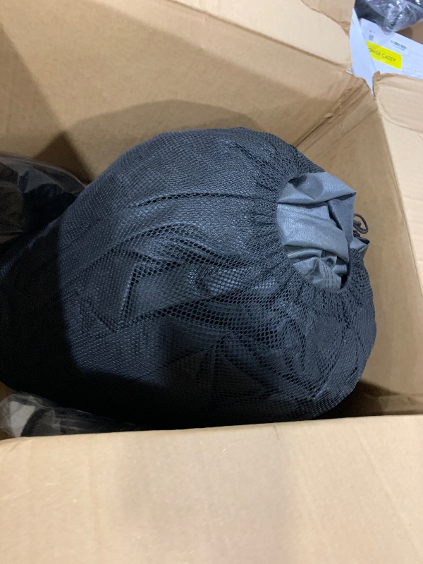 Photo 1 of Fonzier Boat Cover with Fast Drainage Kits, 1400D Middle Reinforced Heavy Duty Waterproof Polyester Canvas with Storage Bag Fits 22'-24' V-Hull, Tri-Hull, Runabout Bass Boat, Fish & Ski, Black