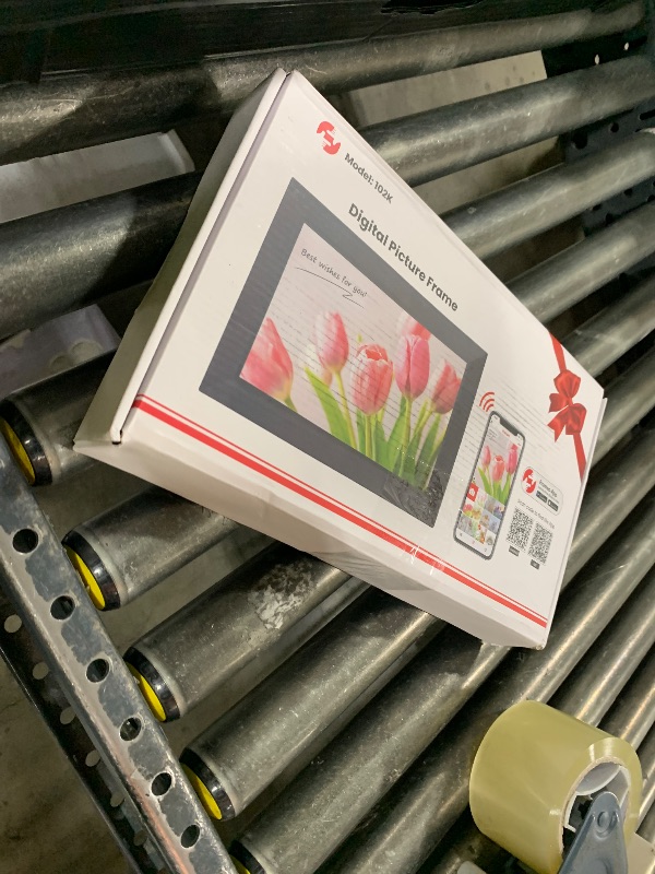 Photo 1 of Frameo 10.1 Inch WiFi Digital Picture Frame, 1280x800 HD IPS Touch Screen Photo Frame Electronic, 32GB Memory, Auto-Rotate, Wall Mountable, Share Photos/Videos Instantly via Frameo App from Anywhere