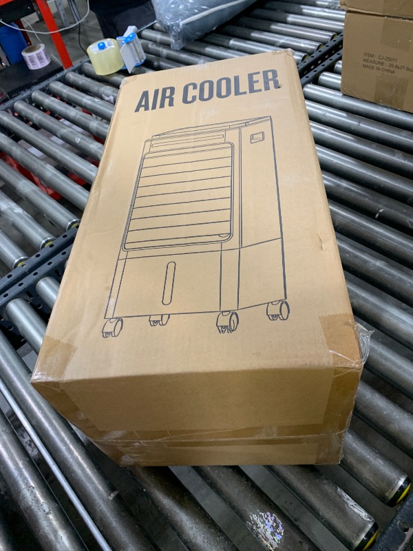 Photo 1 of Swamp Cooler Air Conditioner, 4-in-1 Evaporative Air Cooler with 5L Water Tank No Window, Portable Swamp Cooler 3 Speeds, 120°Oscillation, Remote Control, Evaporative Cooler Cooling Fan