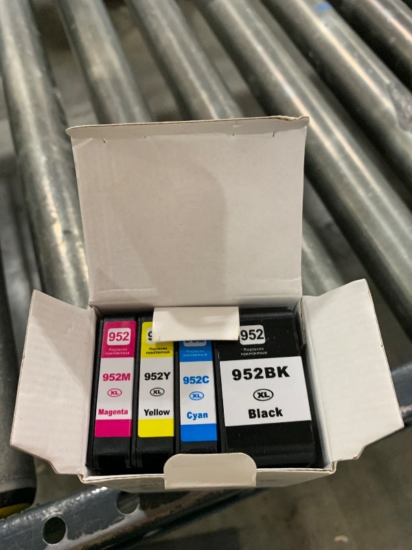 Photo 1 of 952XL Ink Cartridges High Yield (4-Pack, Black/Cyan/Magenta/Yellow) Compatible 952XL Ink Cartridges Replacement for 952XL Ink for OfficeJet Pro 8710 8210 8715 8720 8702 7740 Printer