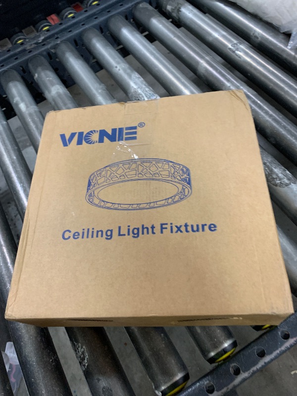 Photo 1 of VICNIE Flush Mount Ceiling Light Fixture, 12 inch 15W 1100 Lumens LED Ceiling Lights, Dimmable 3000K Warm White Light Fixtures Ceiling Mount for Bedroom, Kitchen, Hallway, Stairways