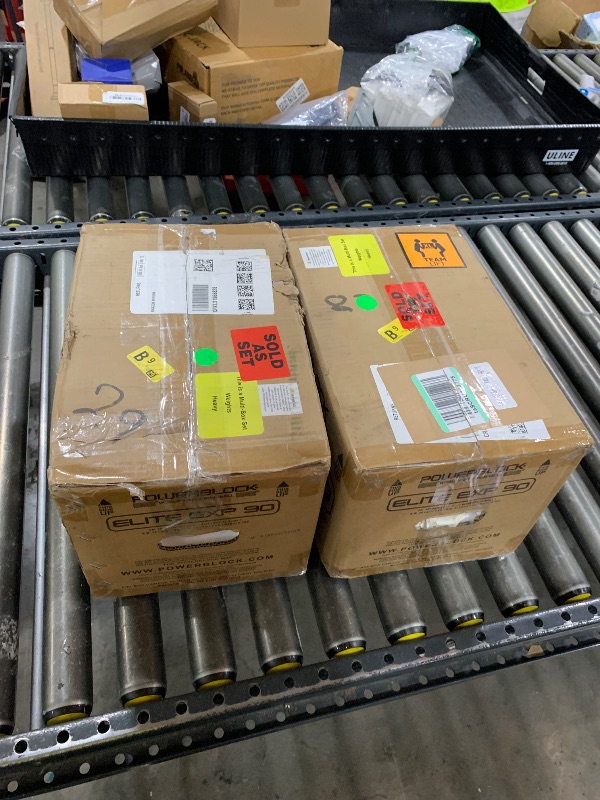 Photo 1 of PowerBlock Elite EXP Adjustable Dumbbells, Sold in Pairs, Stage 1, 5-50 lb. Dumbbells, Durable Steel Build, Innovative Workout Equipment, All-in-One Dumbbells, Expandable with Expansion Kits