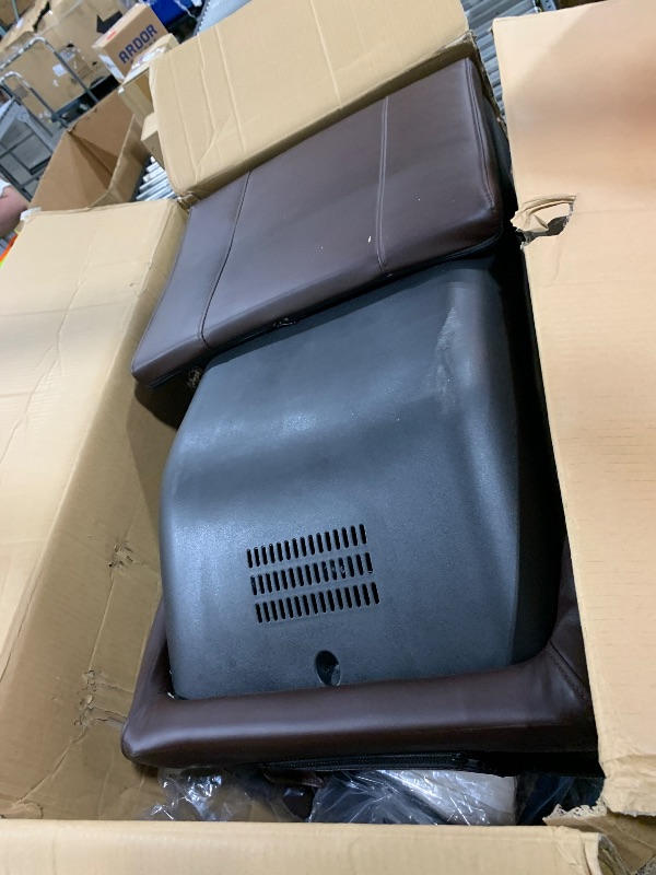 Photo 1 of Real Relax Massage Chair, Full Body Recliner with Zero Gravity Chair, Air Pressure, Bluetooth, Heat and Foot Roller Included, Brown
