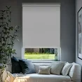 Photo 1 of 63"W X 72"H Byssus White Cordless Polyester Roller Shades – Blackout Privacy, Safe for Kids & Pets
