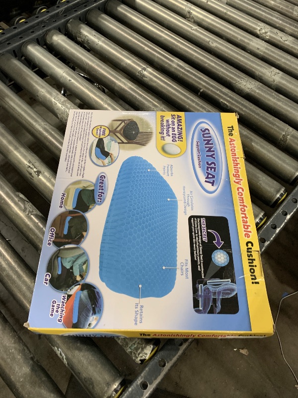 Photo 1 of Gel Seat Cushion for Long Sitting, Double Thick Office Desk Home Wheelchair Seat Cushions for Back Hip Sciatica Tailbone Pain Sore Pressure Relief, Gel Cooling Game Chair Pads for Car Truck Driver
