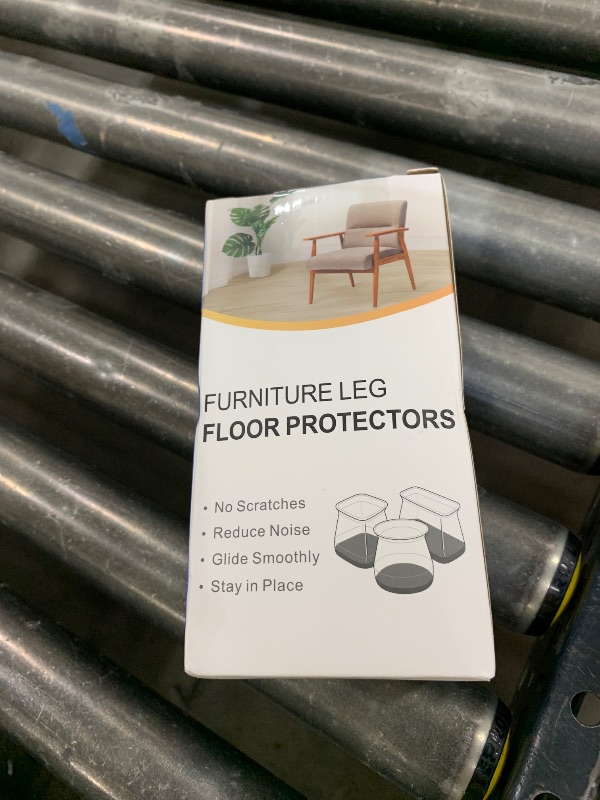 Photo 1 of 24 Pcs Chair Leg Floor Protectors for Hardwood Floors Silicone Covers to Protect Wood Tile Floors Felt Pads Furniture Leg Caps Non Slip Reduce Noise (Fit:1.3"-2")