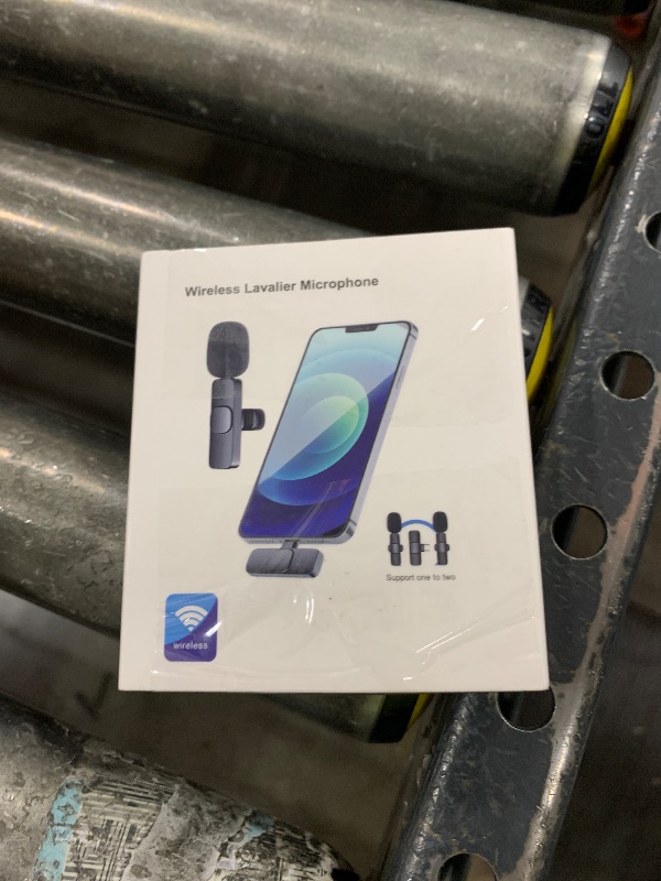 Photo 1 of GOGARA Microphone for iPhone, 2 Pack Wireless Microphones, Mini Mic, Lavalier, Recording Lapel Mic, Plug-Play, Clip On Microphone with Noise Reduction for Interview/Tiktok (for iPhone14 and Below)