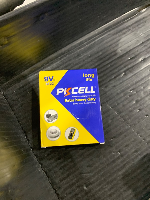 Photo 1 of PKCELL 9V Battery Carbon Zinc for Smoke Detectors 6F22 Battery,Ultra Long-Lasting
