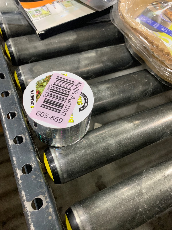 Photo 1 of KOKMEYA Bird Scare Tapes 500FT*2 Reflective Flash Tape for Birds, Bird Scare Device Double Side Ribbon Scare Birds Away for House, Garden, Yard, Orchard, Patio, Outdoor
