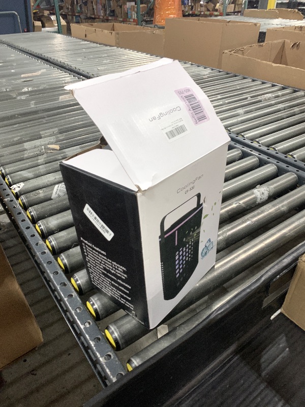 Photo 1 of Portable Air Conditioners, Mini Air Conditioner Portable with Remote, 3 Speeds & 3 Mist, 2-8H Timer & 7 Light Evaporative Air Cooler, Personal Cooling Air Conditioner Fan for Bedroom Office Desk