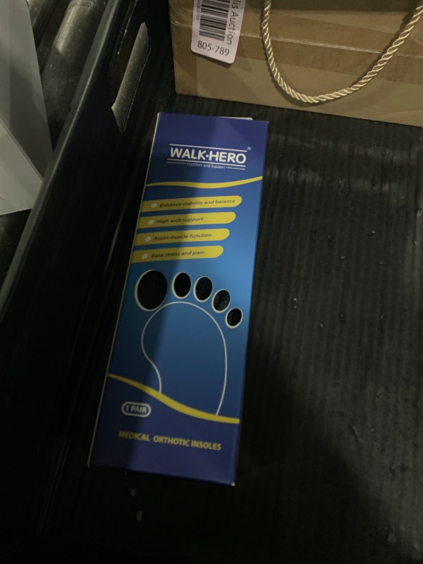 Photo 1 of Inserts Relieve Plantar Fasciitis - Flat Feet Insoles Arch Supports, Orthotic Insoles for Foot Pain Arch Pain Reduce Muscle Fatigue Absorb Shock (Mens 6-6 1/2 | Womens 8-8 1/2)