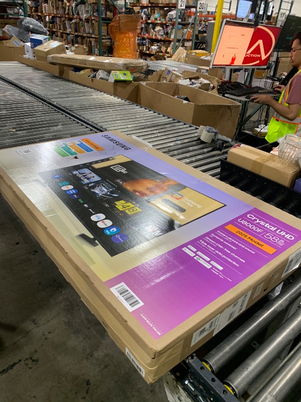 Photo 1 of Samsung 58-Inch Class Crystal UHD U8000F 4K Smart TV (2025 Model) Endless Free Content, Crystal Processor 4K, MetalStream Design, Knox Security, Alexa Built-in