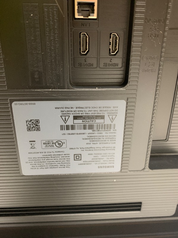 Photo 1 of Samsung 58-Inch Class Crystal UHD U8000F 4K Smart TV (2025 Model) Endless Free Content, Crystal Processor 4K, MetalStream Design, Knox Security, Alexa Built-in