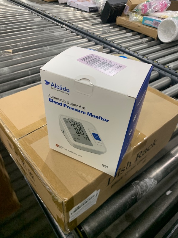 Photo 1 of Alcedo Blood Pressure Monitor for Home Use, Automatic Digital BP Machine with Large Cuff for Upper Arm, LCD Screen, 2x120 Memory, Talking Function