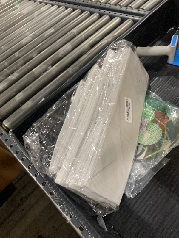 Photo 1 of 12 Pack Drawer Organizers for Clothing, Foldable Clothes Drawer Organizer for Underwear, Folded Clothes, Baby Clothing, Socks, Bra, Towels, Ties - Multi-pack Storage Box (White)