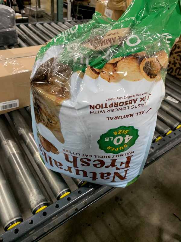 Photo 1 of Naturally Fresh Cat Litter Made From Walnut Shells, 1-2 Cats, Unscented, Upcycled, Easy Scooping, Sustainable, 40 Lbs