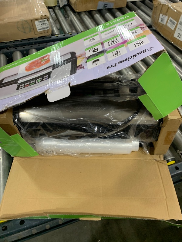 Photo 1 of Vacuum Sealer Machine, AquaLock Series 2X Seal&130W Full Automatic Food Sealer, Powerful Food Preservation System with Handle, Built-in Cutter&Bags Storage&Hose, 2 Bags Rolls, Stainless Steel