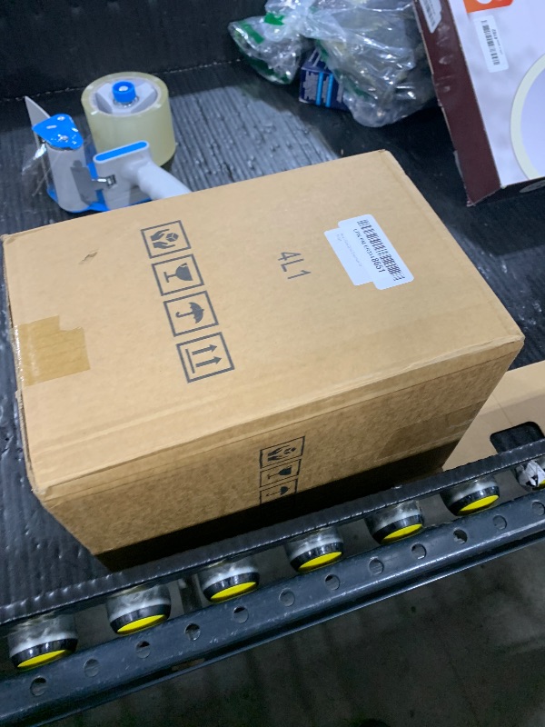 Photo 1 of 1 Gallon Glass Beverage Dispenser with Lid, Stainless Steel Spigot, Glass Drink Dispensers for Parties, Lemonade Dispenser With Ice Cylinder for Weddings, Party,Sun Tea Jar, Water Juice Dispensers