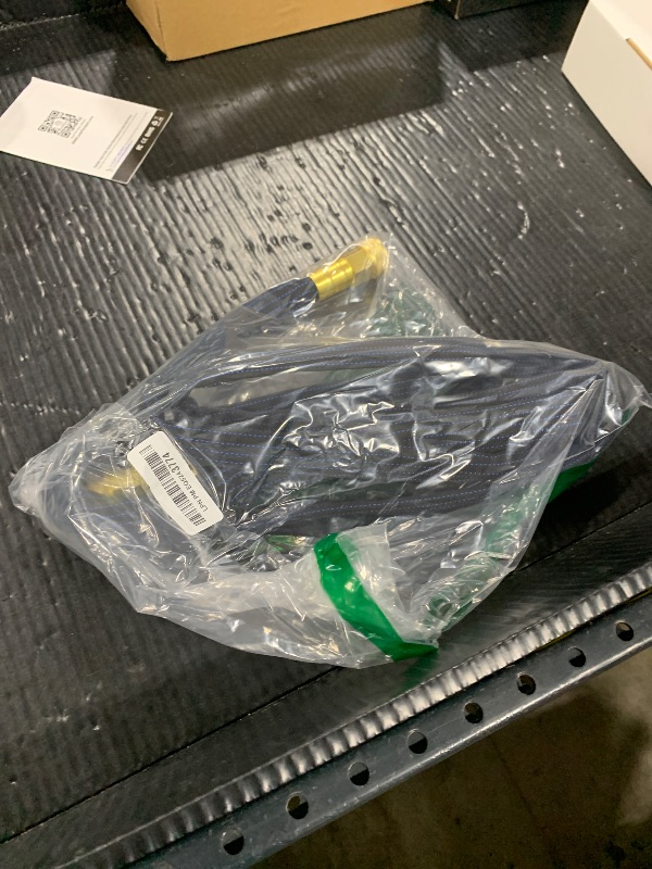 Photo 1 of 10FT Lightweight Flexible Hose,Solid Brass Head Garden Hose for Boat,RV, Marine Washdown, Lawn,Garden,Camp,outdoor,Superior high pressure TPE water Hose(Solid Brass&BlueBlack, 10 FT)