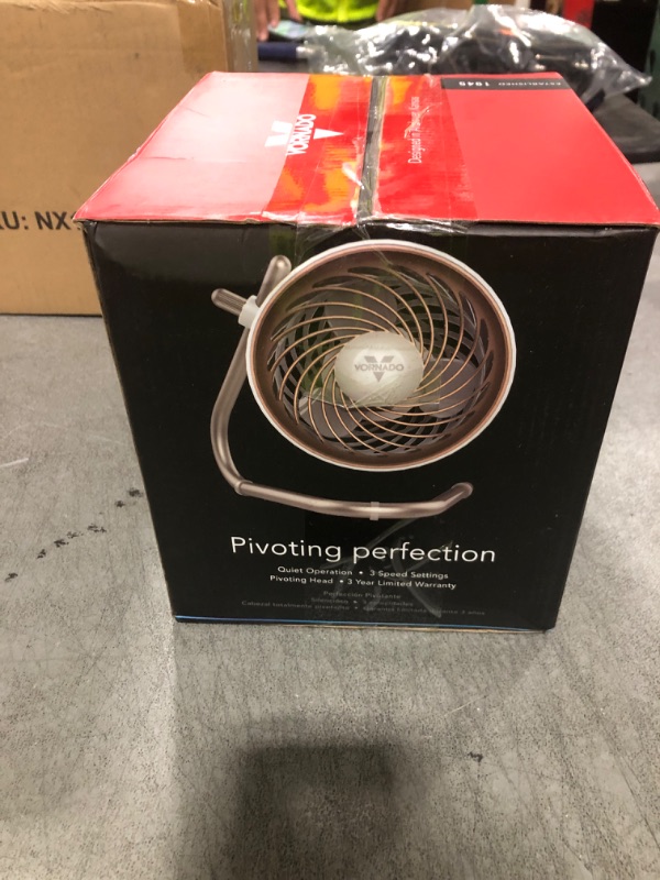 Photo 1 of Vornado Pivot Personal Air Circulator Fan, 6-inch, Quiet Portable Travel Fan, 3 Speeds, Copper
