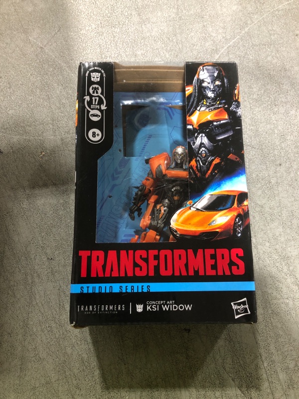 Photo 1 of TRANSFORMERS Studio Series Age of Extinction Deluxe Class Concept Art KSI Widow, 4.5-inch Action Figure, Robot Toys for Ages 8+