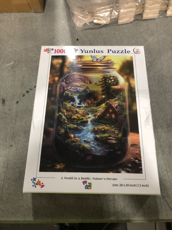 Photo 1 of Yunlus Jigsaw Puzzles for Adults 1000 Pieces Impossible Hard Difficult Challenging Puzzles for Adults 1000pc Puzzles World in Bottle Nature's Dream Jigsaw Puzzle 1000 Pieces 28 x 20 inch