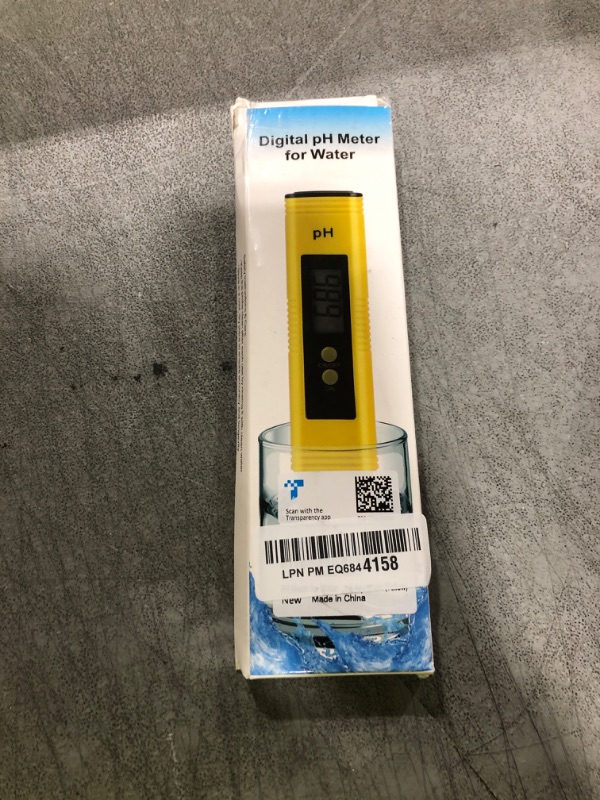 Photo 1 of PH Meter for Water Hydroponics Digital PH Tester Pen 0.01 High Accuracy Pocket Size with 0-14 PH Measurement Range for Household Drinking, Pool and Aquarium