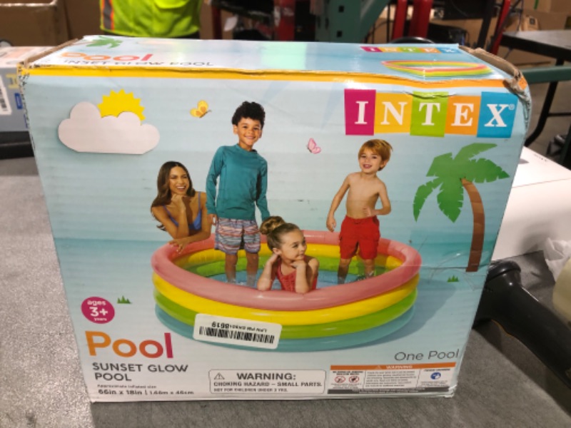Photo 1 of Intex Sunset Glow Inflatable Pool, 66in x 18in