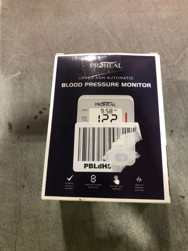 Photo 1 of Blood Pressure Monitor for Home Use with Large Upper Arm Cuff - Automatic Talking Pulse and BP Machine with 240 Memory Recalls for 3 Users - Carrying Bag and Batteries Included, Backlit Digital LCD
